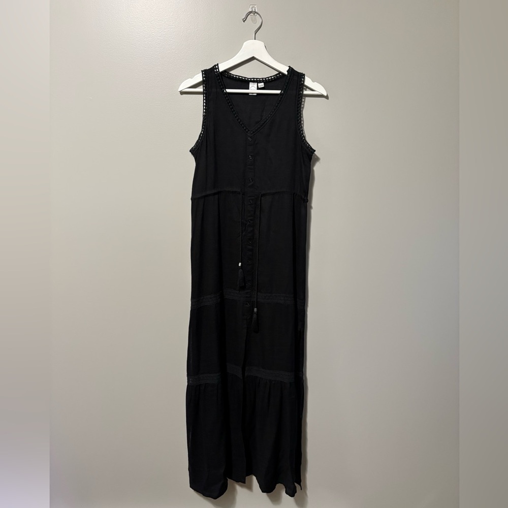 Koy Resort Wear Black Sleeveless Maxi Dress